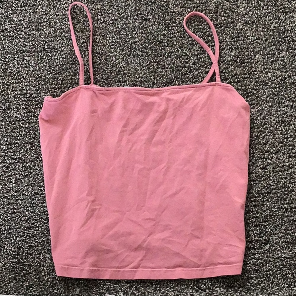 Divided pink crop top